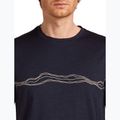 Vyriški marškinėliai icebreaker Merino 150 Tech Lite Mountain Pulse midnight navy 4