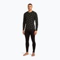 Vyriški termoaktyvūs marškinėliai icebreaker Merino 200 Oasis Crewe Snow Day black/peridot/aop 2
