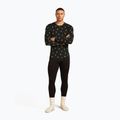 Vyriški termoaktyvūs marškinėliai icebreaker Merino 200 Oasis Crewe Snow Day black/peridot/aop 5