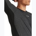 Vyriški termoaktyvūs marškinėliai ilgomis rankovėmis Icebreaker Merino 200 Oasis+ LS Crewe 0JI black/jet heather/undyed/cb 4
