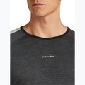 Vyriški termoaktyvūs marškinėliai ilgomis rankovėmis Icebreaker Merino 200 Oasis+ LS Crewe 0JI black/jet heather/undyed/cb 5