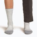 Icebreaker moteriškos kojinės Merino Hike+ Light Crew blizzard heather/alloy 4