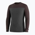 Vyriškas termoaktyvus džemperis Smartwool Classic Thermal Merino Base Layer Colorblock Crew Boxed mink/charcoal 3