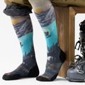 Slidinėjimo kojinės Smartwool Ski Targeted Cushion Winter Phase Print OTC purple dawn 2