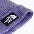 Žieminė kepurė The North Face Logo Box Cuffed grounded plum 2