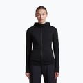 Moteriškas žygio džemperis Icebreaker Merino 200 Realfleece Descender Half Zip Hoodie black