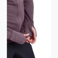Moteriškas žygio džemperis Icebreaker Merino 200 Realfleece Descender Half Zip Hoodie grey plum 9