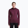 Moteriškas žygio džemperis Icebreaker Merino 300 Realfleece Descender Zip Hoodie dark berry