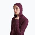 Moteriškas žygio džemperis Icebreaker Merino 300 Realfleece Descender Zip Hoodie dark berry 5
