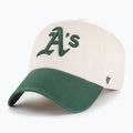 Kepuraitė su snapeliu 47 Brand MLB Oaklands Athletics Grand Stand CLEAN UP bone