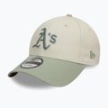 Kepuraitė su snapeliu New Era WS Patch 9Forty Oakland Athletics light beige 3