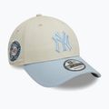 Kepuraitė su snapeliu New Era WS Patch 9Forty New York Yankees light beige