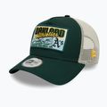 Kepuraitė su snapeliu New Era MLB Patch Trucker Oakland Athletics dark green 3