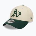 Kepuraitė su snapeliu New Era Colourblock 9Forty Oakland Athletics light beige 2