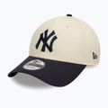 Kepuraitė su snapeliu New Era Colourblock 9Forty New York Yankees light beige 2