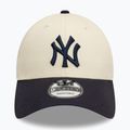 Kepuraitė su snapeliu New Era Colourblock 9Forty New York Yankees light beige 3