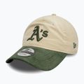 Kepuraitė su snapeliu New Era Block Cord 9Twenty Oakland Athletics light beige 3