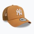 Kepuraitė su snapeliu New Era League Essential Trucker New York Yankees dark beige