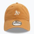 Kepuraitė su snapeliu New Era Mini Washed 9Twenty Oakland Athletics dark beige 3