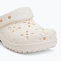 Vaikiškos šlepetės Crocs Classic Floral Cutout Clog Kids Toddler chalk 8