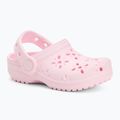 Vaikiškos šlepetės Crocs Classic Floral Cutout Clog Kids Toddler pink milk 2