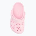 Vaikiškos šlepetės Crocs Classic Floral Cutout Clog Kids Toddler pink milk 6