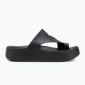 Moteriškos šlepetės per pirštą Crocs Getaway Platform Toe Loop black 2