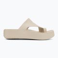 Moteriškos šlepetės per pirštą Crocs Getaway Platform Toe Loop sandstone 2