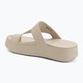 Moteriškos šlepetės per pirštą Crocs Getaway Platform Toe Loop sandstone 3