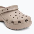 Moteriškos šlepetės Crocs Classic Platform Clog taupe 8
