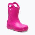 Vaikiški guminiai batai Crocs Handle It Rain Boot Kids pink crush