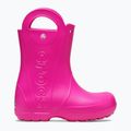 Vaikiški guminiai batai Crocs Handle It Rain Boot Kids pink crush 2