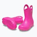 Vaikiški guminiai batai Crocs Handle It Rain Boot Kids Toddler pink crush 10