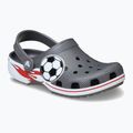 Vaikiškos šlepetės Crocs Classic Soccer Band Clog Kids slate grey 9