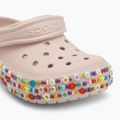 Vaikiškos šlepetės Crocs Classic Beaded Band Clog Kids quartz 8