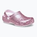 Vaikiškos šlepetės Crocs Classic Chunky Glitter pink milk 9