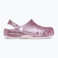 Vaikiškos šlepetės Crocs Classic Chunky Glitter pink milk 10