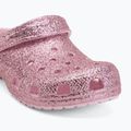 Vaikiškos šlepetės Crocs Classic Chunky Glitter pink milk 8