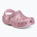 Vaikiškos šlepetės Crocs Classic Chunky Glitter 211940 pink milk 2