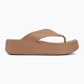 Moteriškos šlepetės per pirštą Crocs Gateway Platform milk chocolate 2