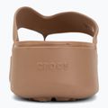 Moteriškos šlepetės per pirštą Crocs Gateway Platform milk chocolate 6