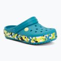 Vaikiškos šlepetės Crocs Crockband Glow Confetti Band turbo teal/multi
