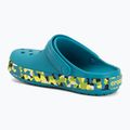 Vaikiškos šlepetės Crocs Crockband Glow Confetti Band turbo teal/multi 4