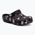 Vaikiškos šlepetės Crocs Classic Flower black