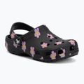 Vaikiškos šlepetės Crocs Classic Flower black 2