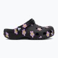 Vaikiškos šlepetės Crocs Classic Flower black 3
