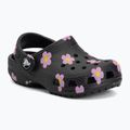 Vaikiškos šlepetės Crocs Classic Flower 212671 black 2