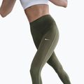 Moteriškos tamprės Nike One High-Waisted medium olive/white 3