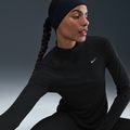 Moteriški bėgimo marškinėliai ilgomis rankovėmis Nike Tempo Swoosh Run Dri-Fit 1/4-Zip black/white 4