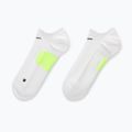Kojinės Nike Running Midweight No-Show white/volt/black 2